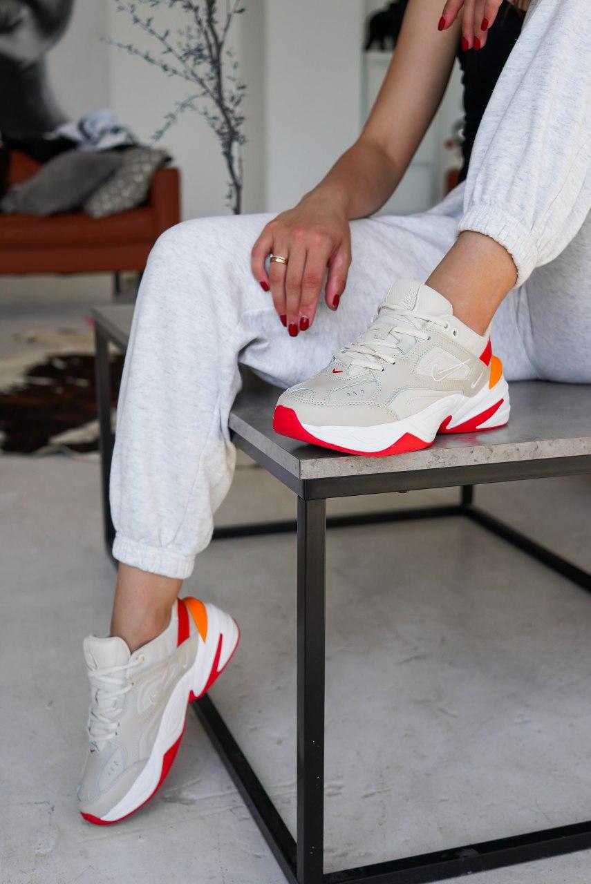 Nike M2K Tekno White Red 1