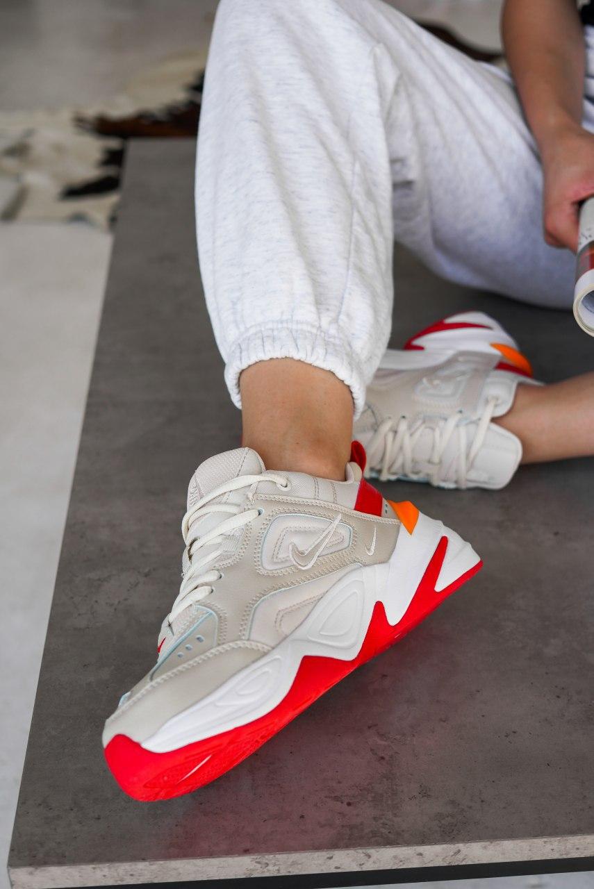 Nike M2K Tekno White Red 1