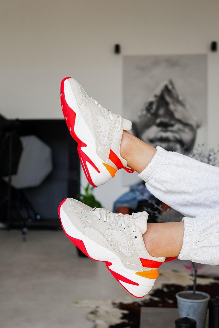 Nike M2K Tekno White Red 1