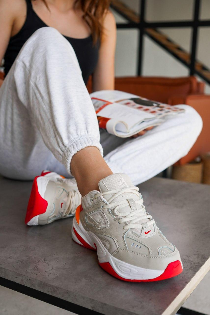 Nike M2K Tekno White Red 1
