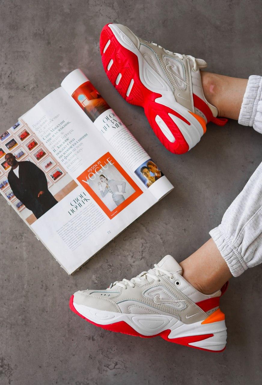 Nike M2K Tekno White Red 1