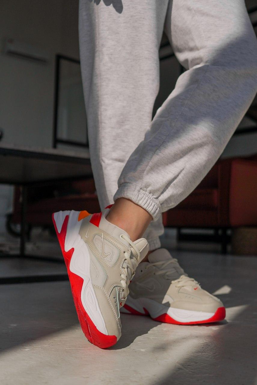 Nike M2K Tekno White Red 1