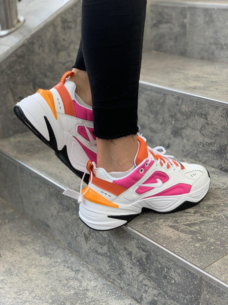 Nike M2K Tekno White Orange Pink