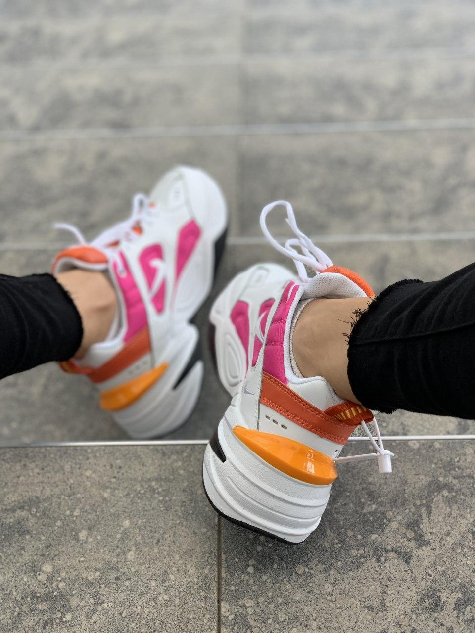 Nike M2K Tekno White Orange Pink