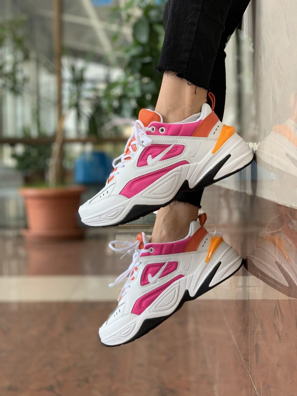 Nike M2K Tekno White Orange Pink