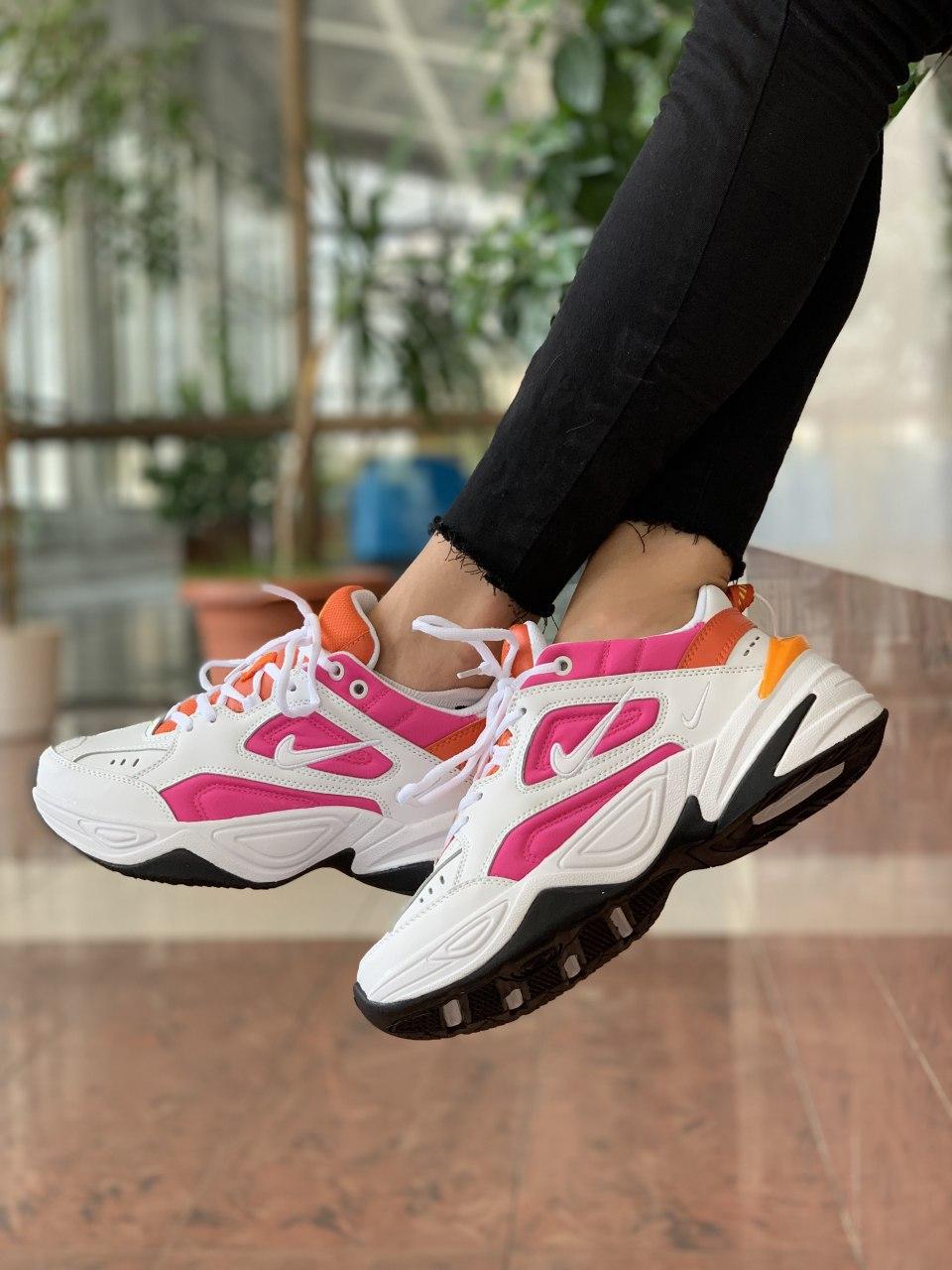 Nike M2K Tekno White Orange Pink