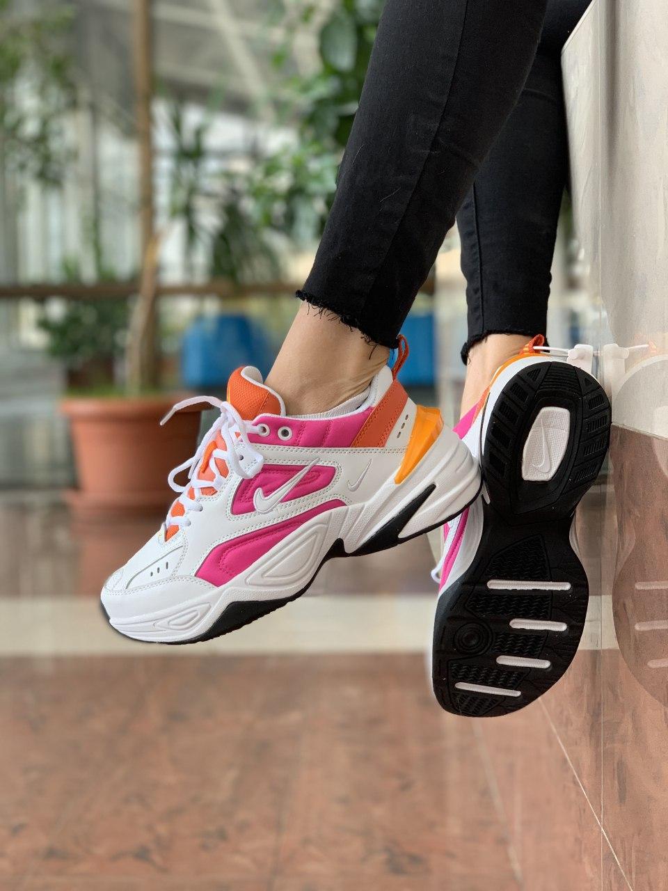 Nike M2K Tekno White Orange Pink