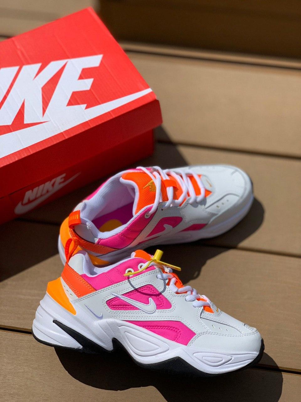 Nike M2K Tekno White Orange Pink