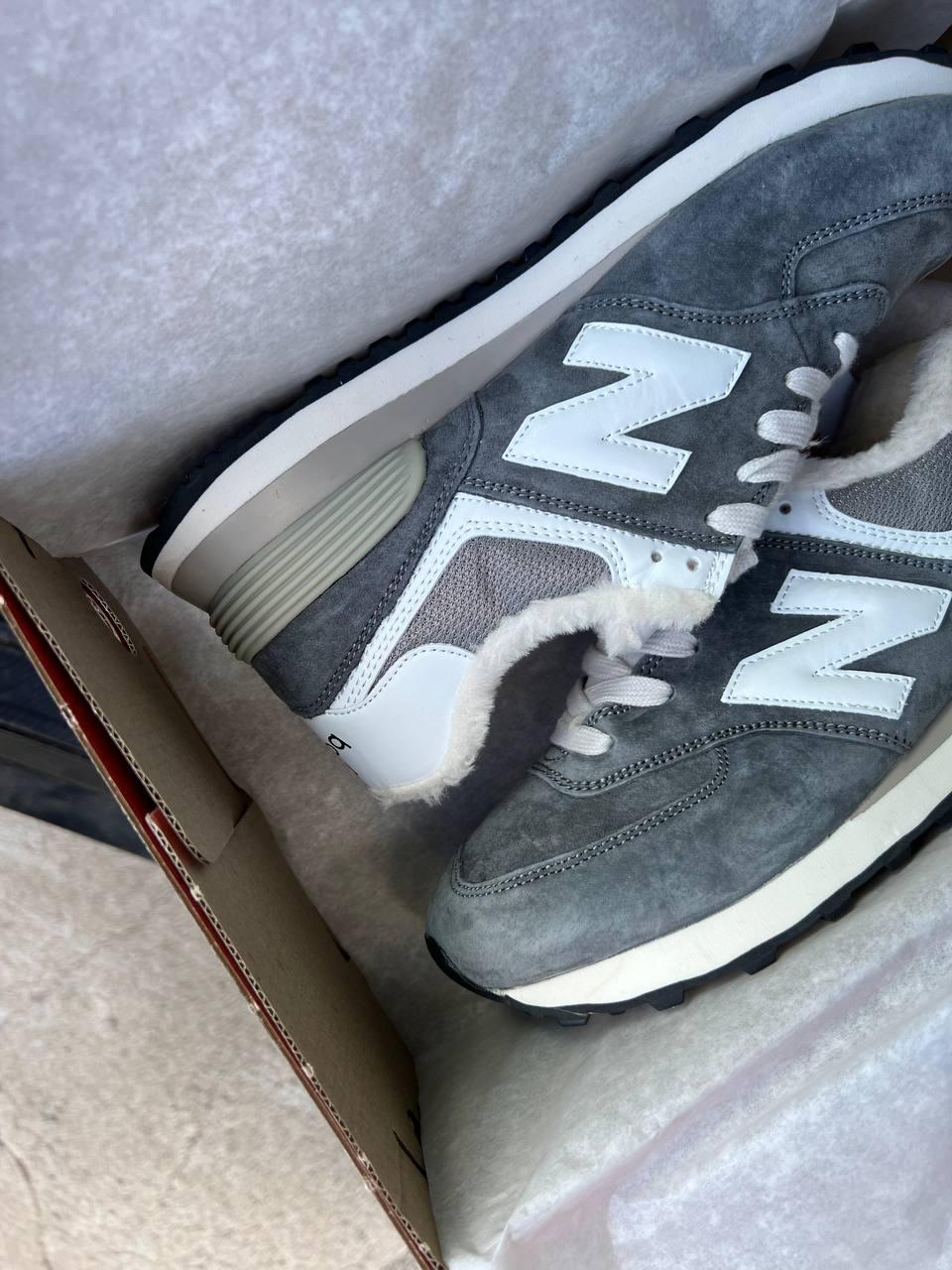 New Balance 574 Grey White Winter