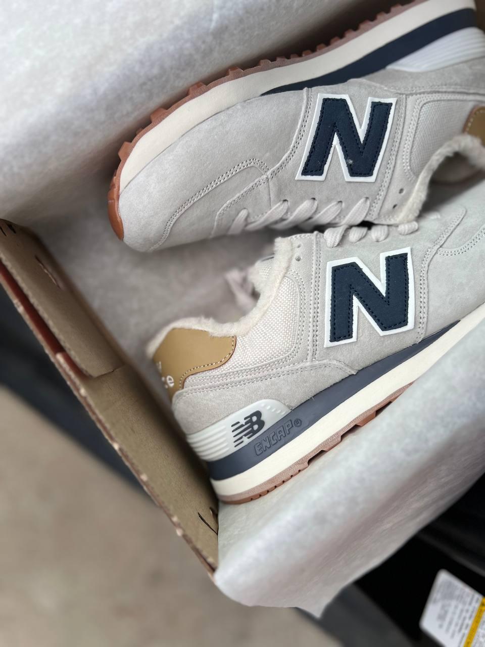 New Balance 574 Light Grey winter