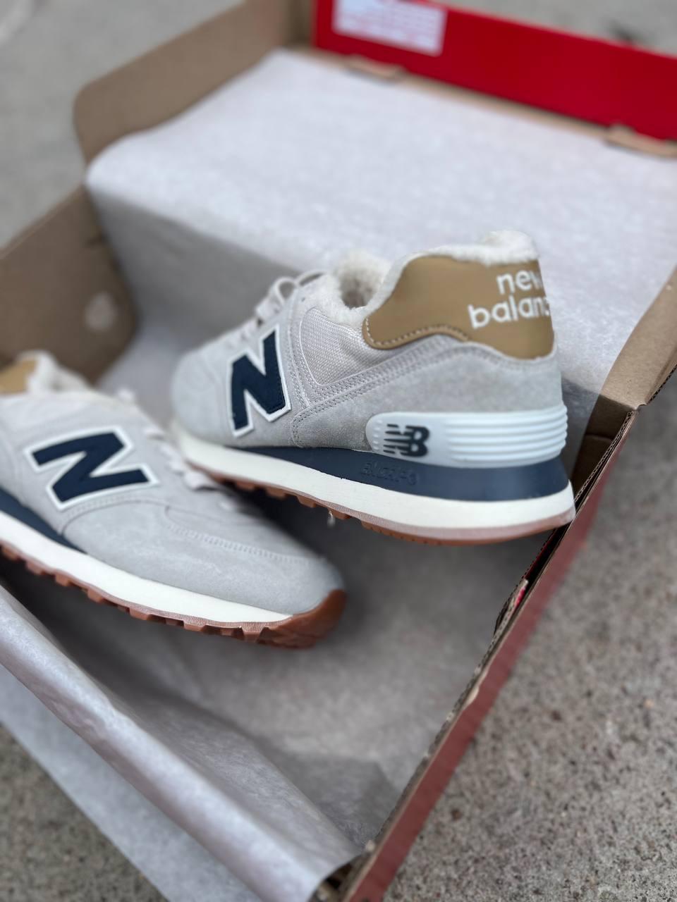 New Balance 574 Light Grey winter