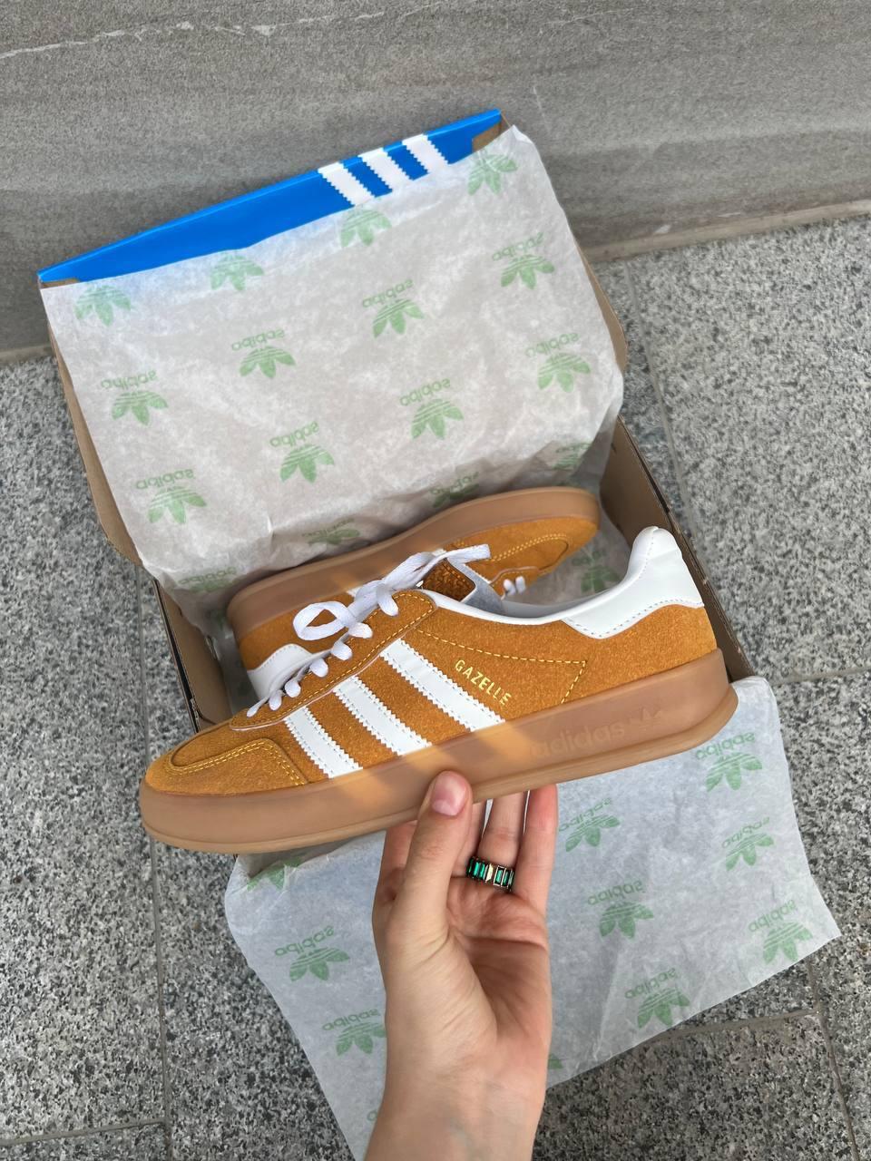 Adidas Gazelle Yellow Brown