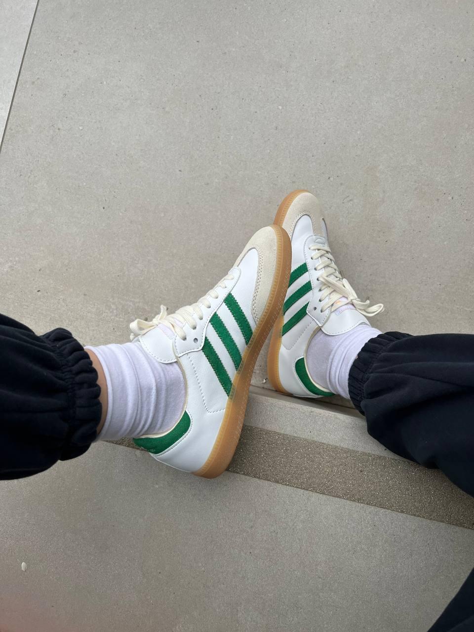 Adidas Samba White Green