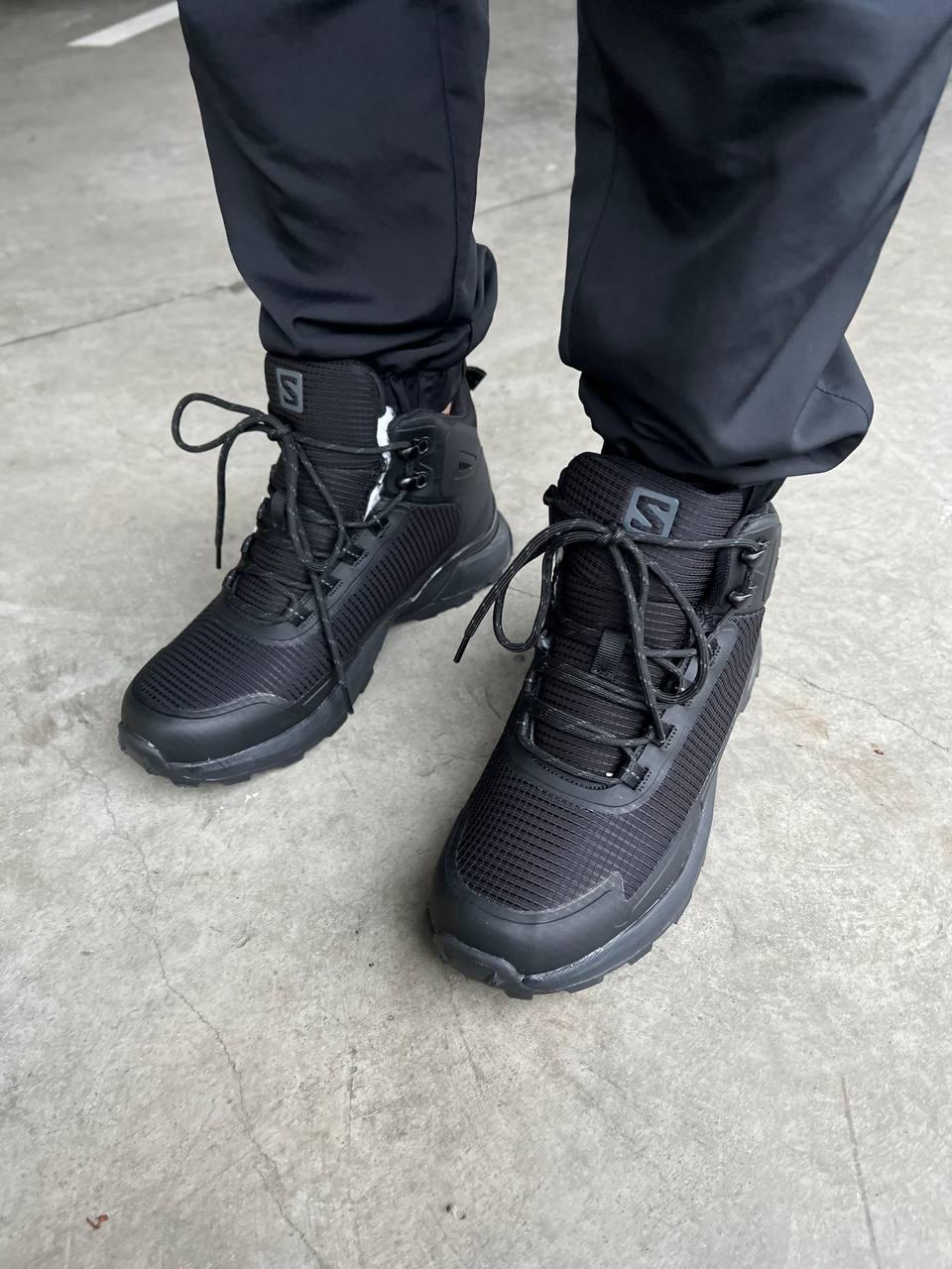 Salomon Hight Black Fur