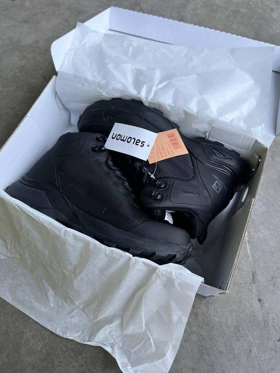 Salomon Hight Black Fur