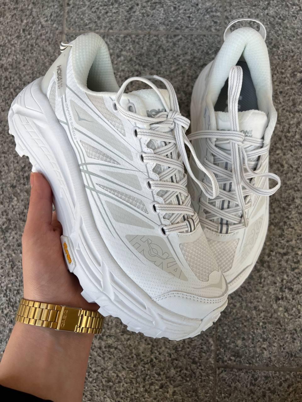 Hoka Mafate Speed White