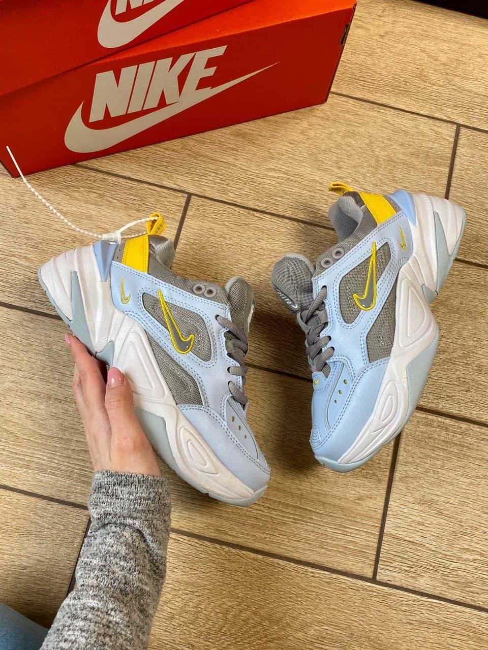 Nike M2K Tekno Half Blue Crome Yellow