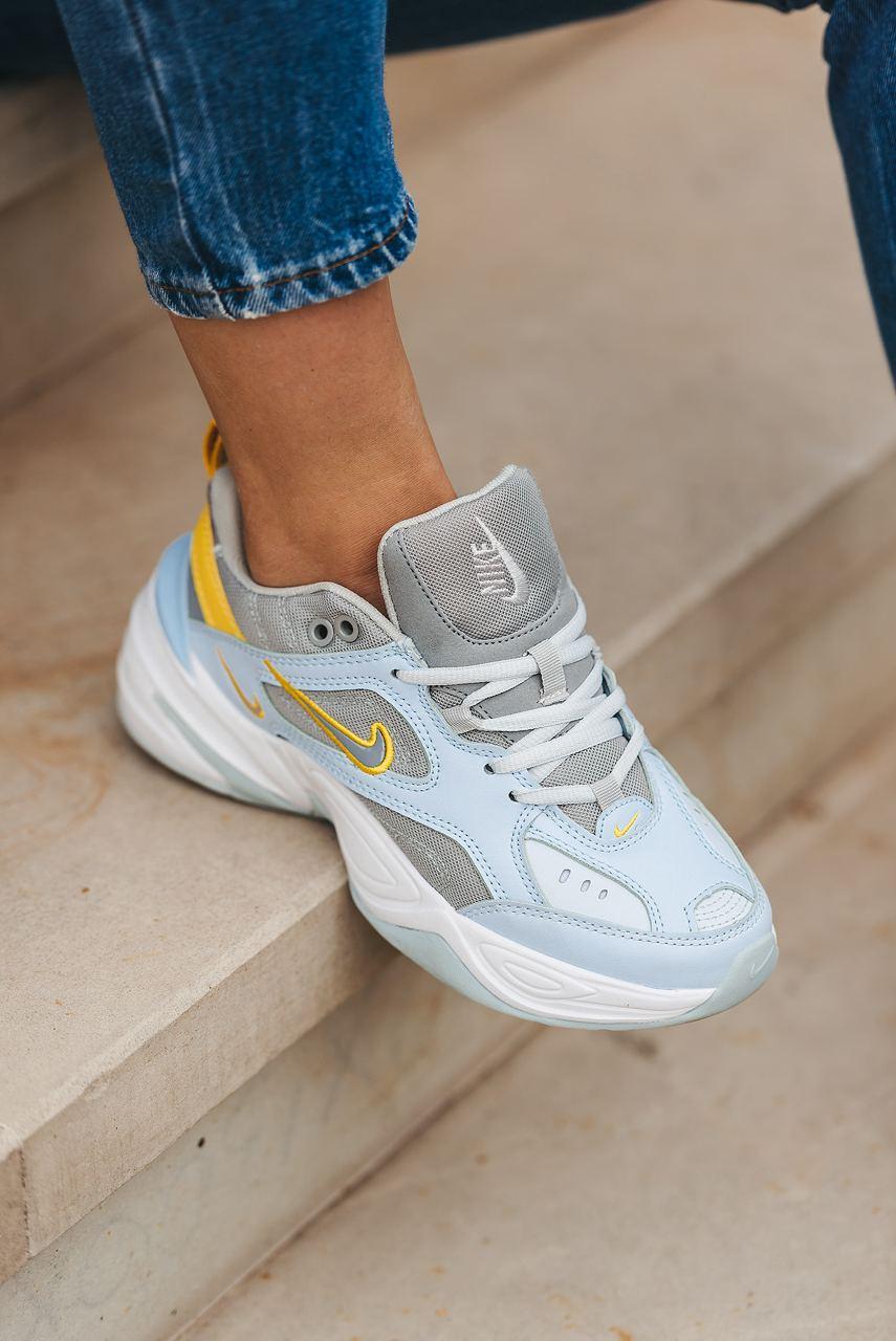 Nike M2K Tekno Half Blue Crome Yellow