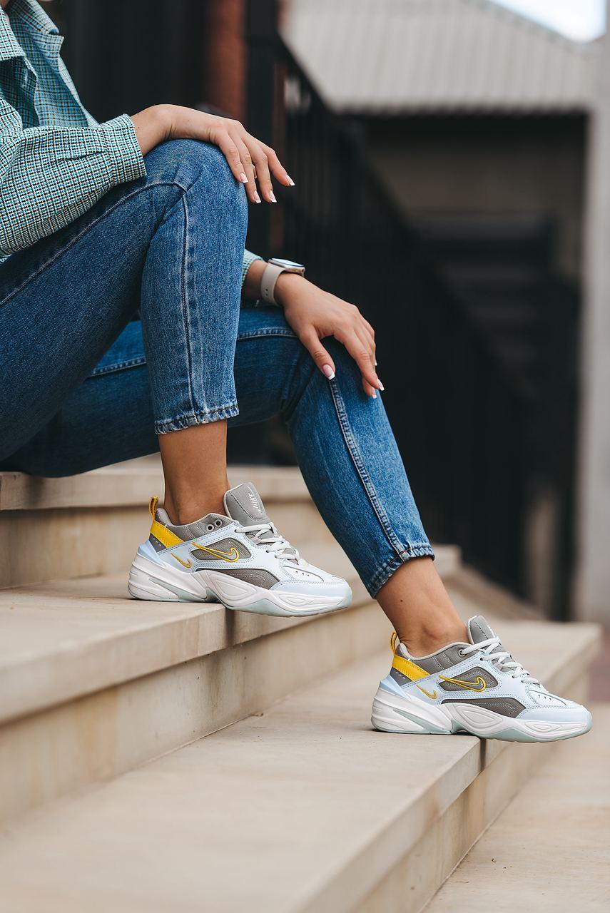 Nike M2K Tekno Half Blue Crome Yellow