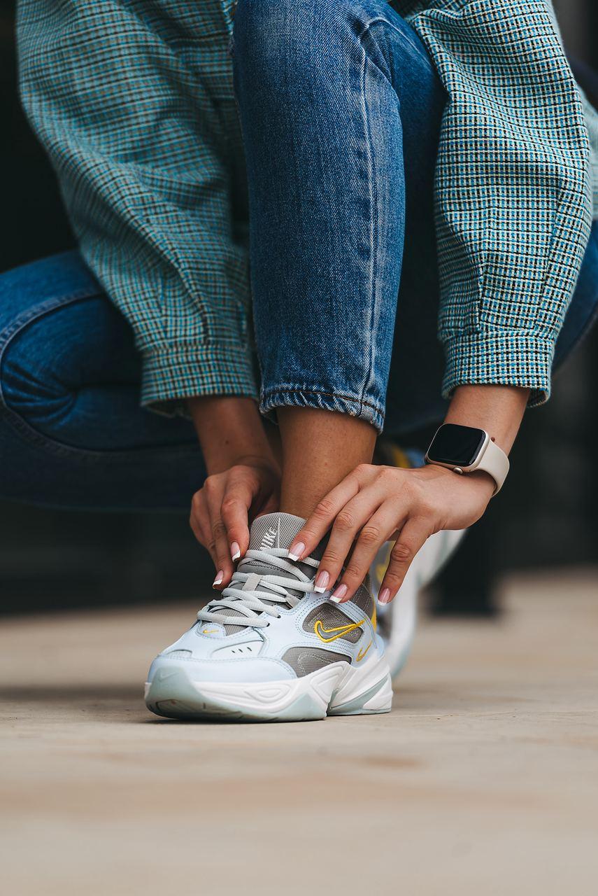 Nike M2K Tekno Half Blue Crome Yellow