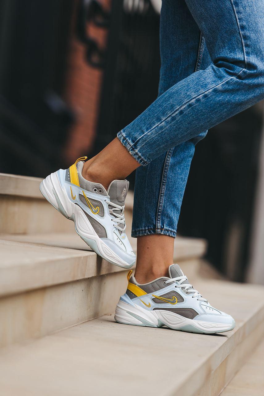 Nike M2K Tekno Half Blue Crome Yellow