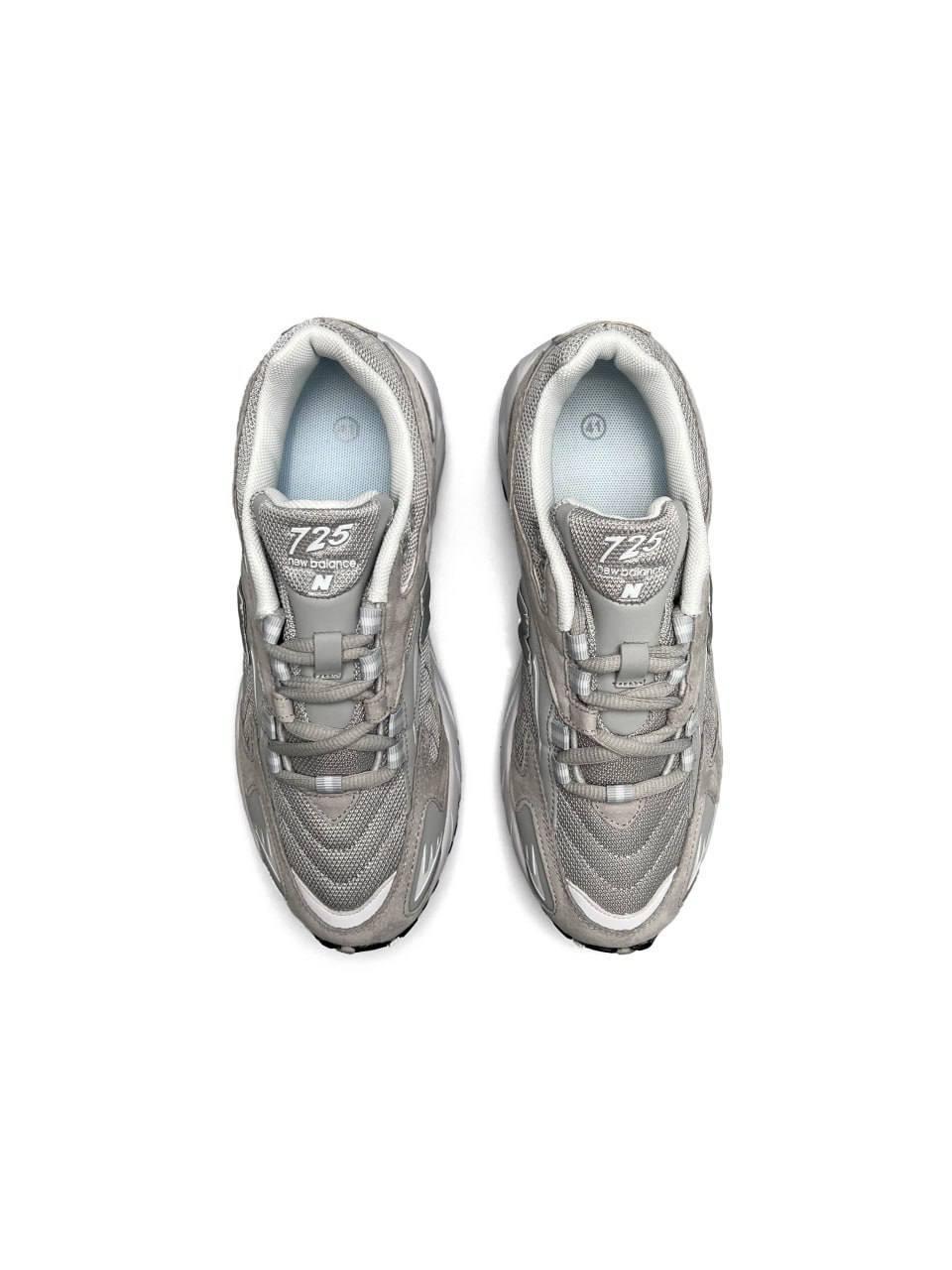 New Balance 725 Gray Suede White