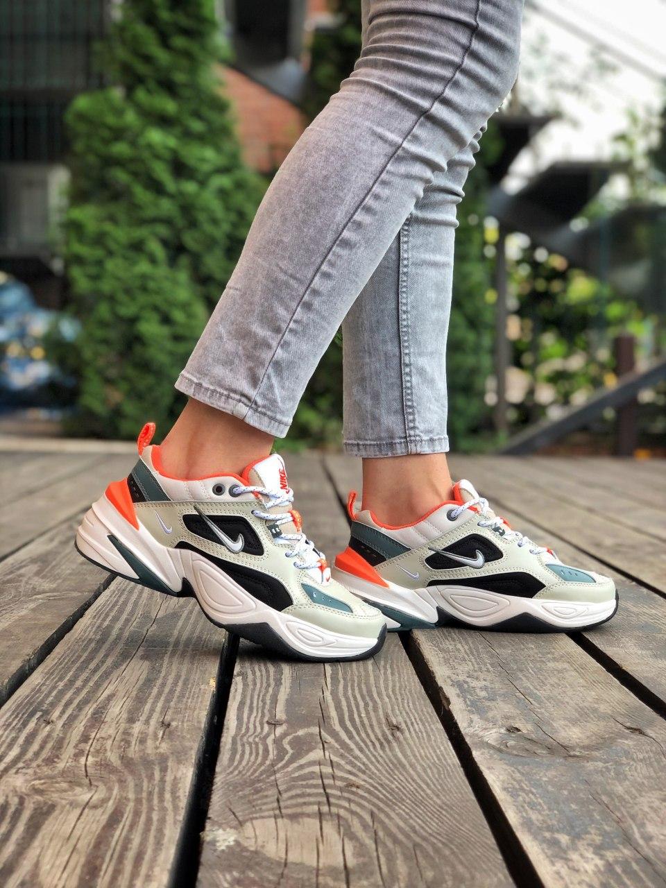 Nike M2K Tekno Beige Black Orange