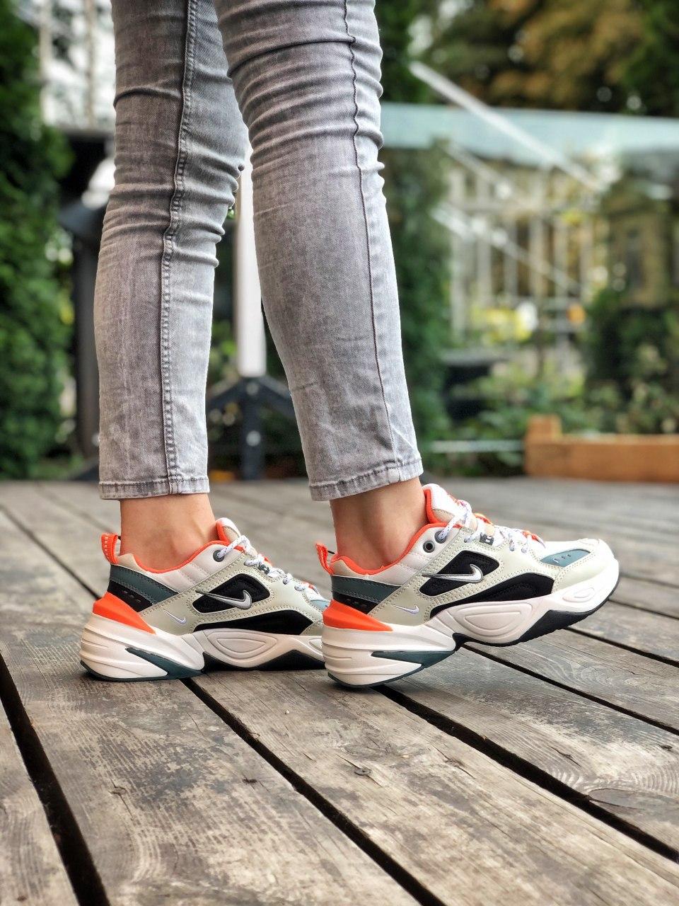 Nike M2K Tekno Beige Black Orange