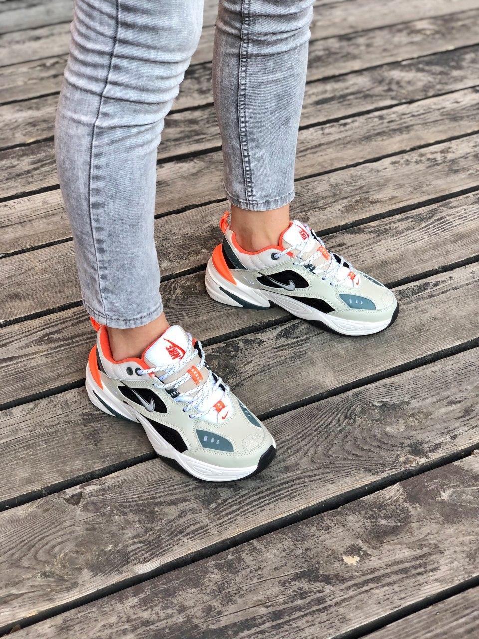 Nike M2K Tekno Beige Black Orange