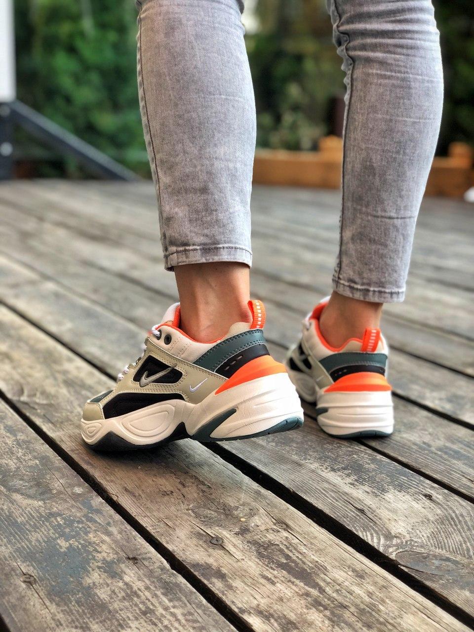 Nike M2K Tekno Beige Black Orange