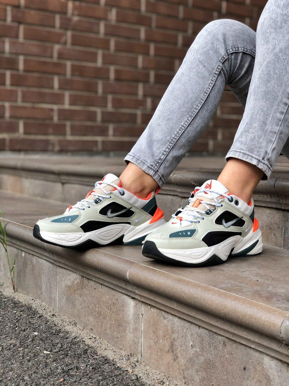 Nike M2K Tekno Beige Black Orange
