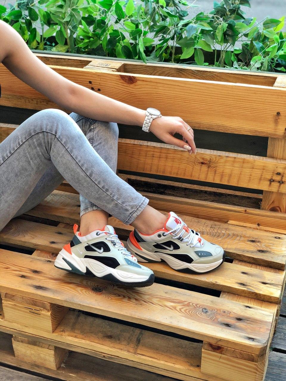 Nike M2K Tekno Beige Black Orange