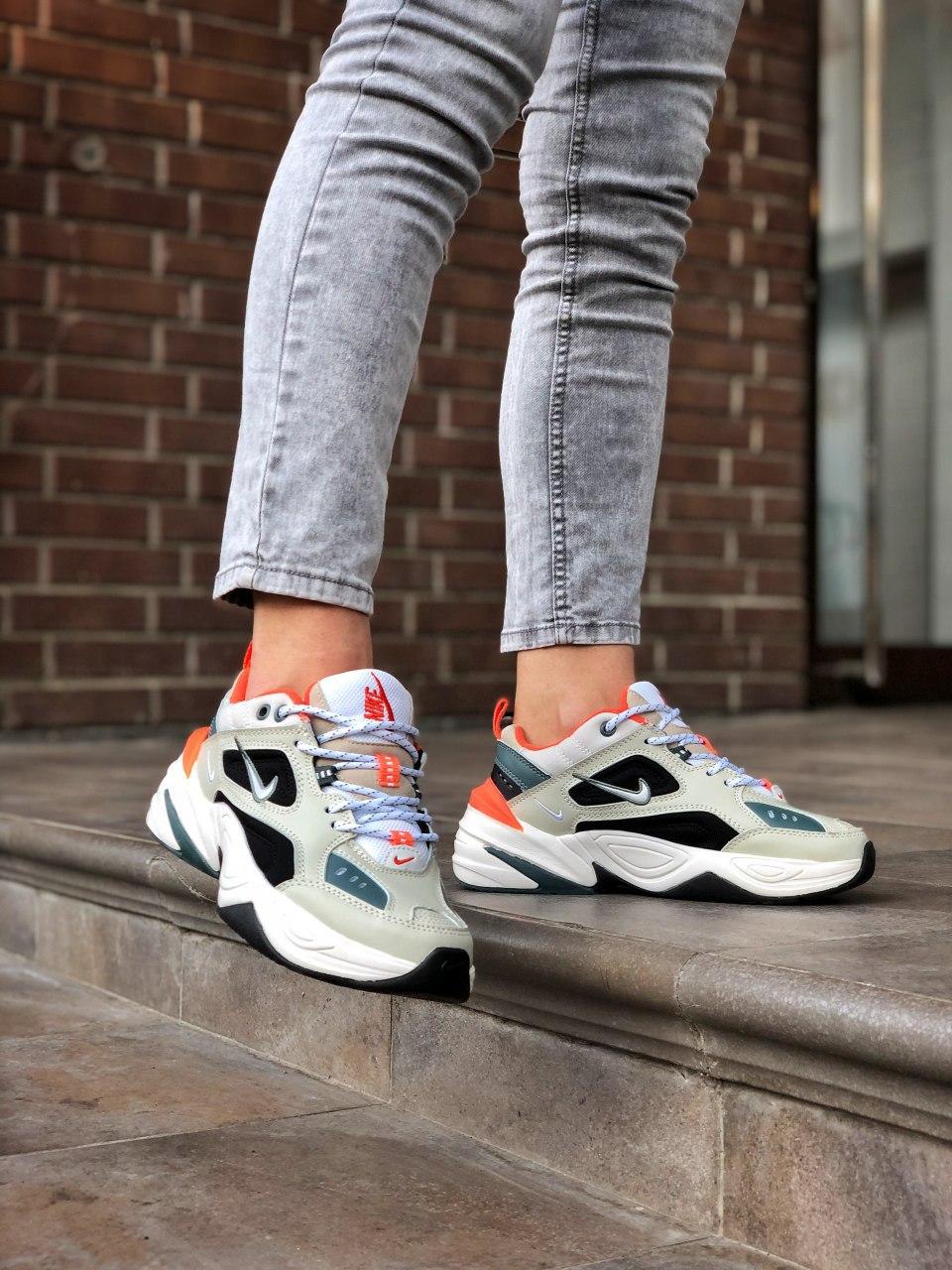 Nike M2K Tekno Beige Black Orange