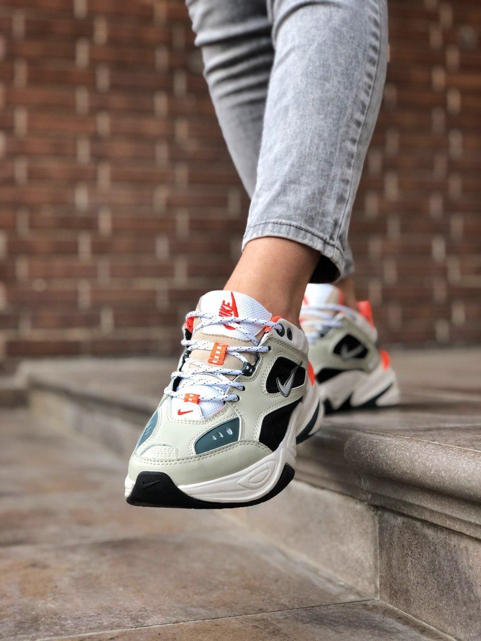Nike M2K Tekno Beige Black Orange