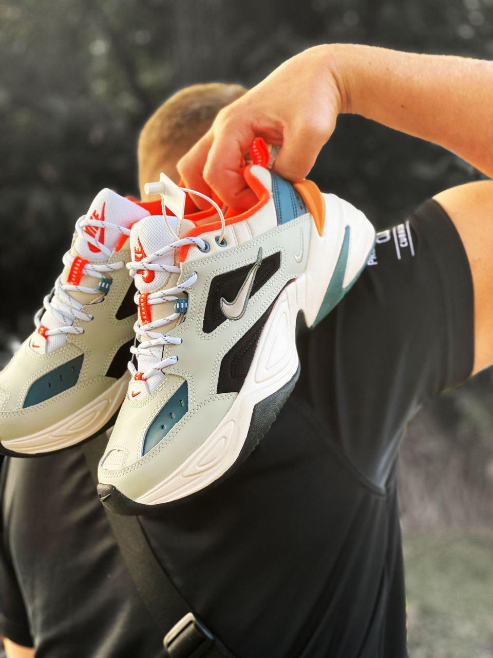 Nike M2K Tekno Beige Black Orange