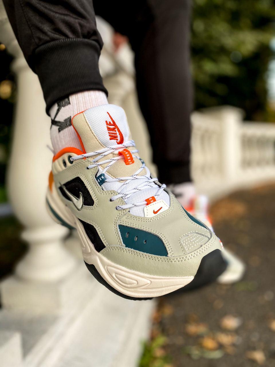 Nike M2K Tekno Beige Black Orange