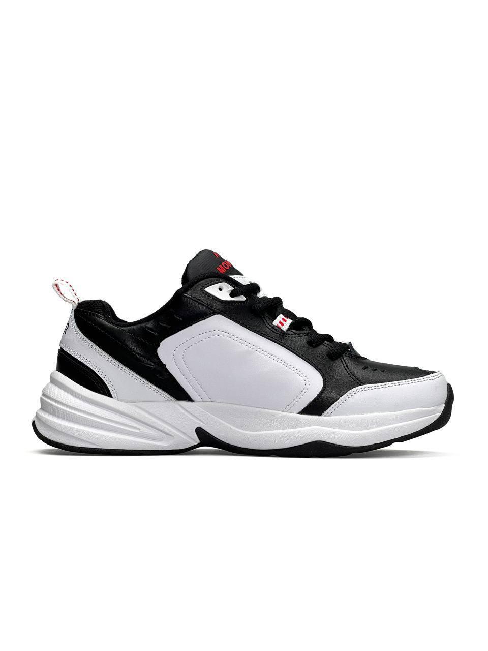 Nike Air Monarch White Black Red