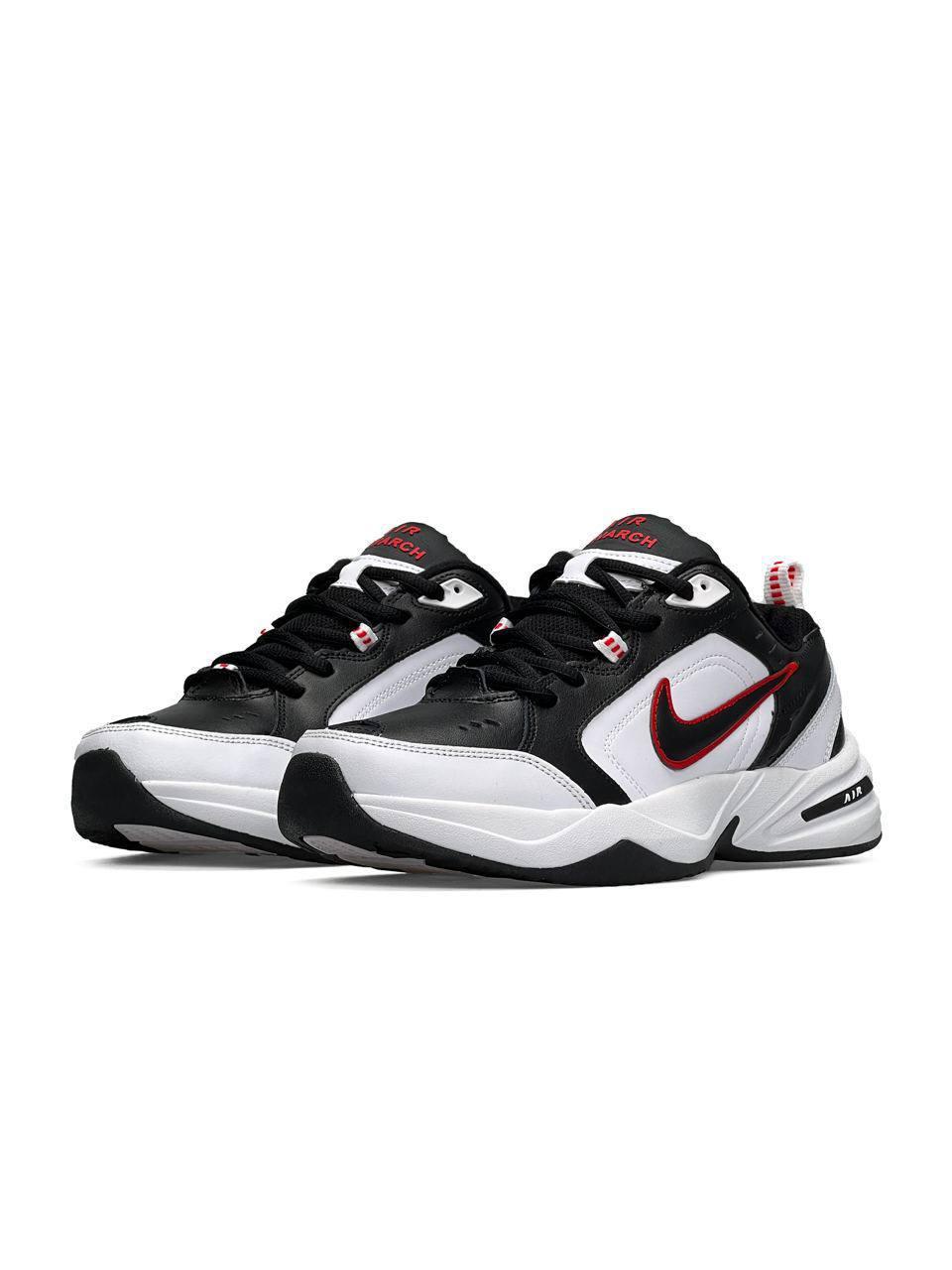 Nike Air Monarch White Black Red