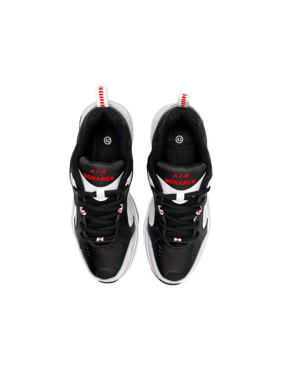 Nike Air Monarch White Black Red