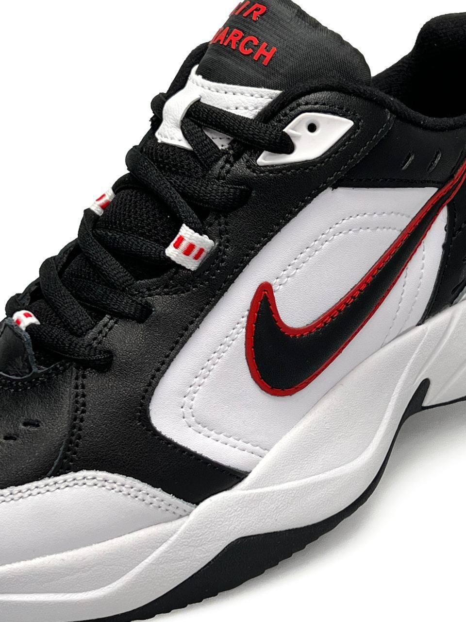 Nike Air Monarch White Black Red