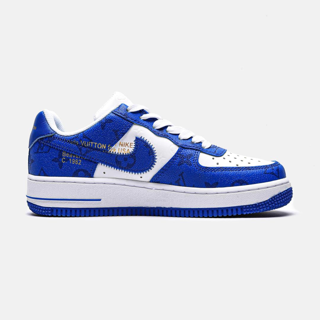 Louis Vuitton X Nike Air Force 1 Low Blue