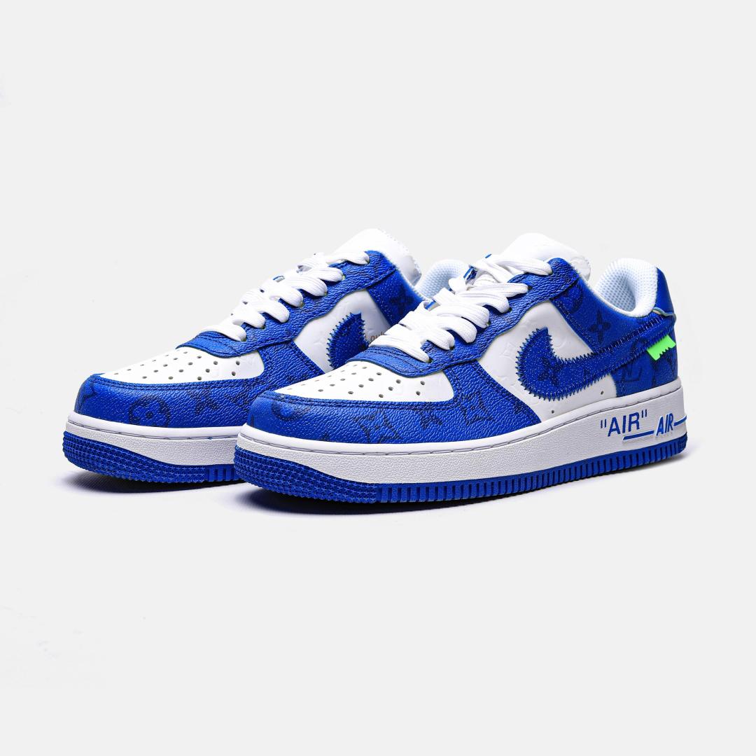 Louis Vuitton X Nike Air Force 1 Low Blue