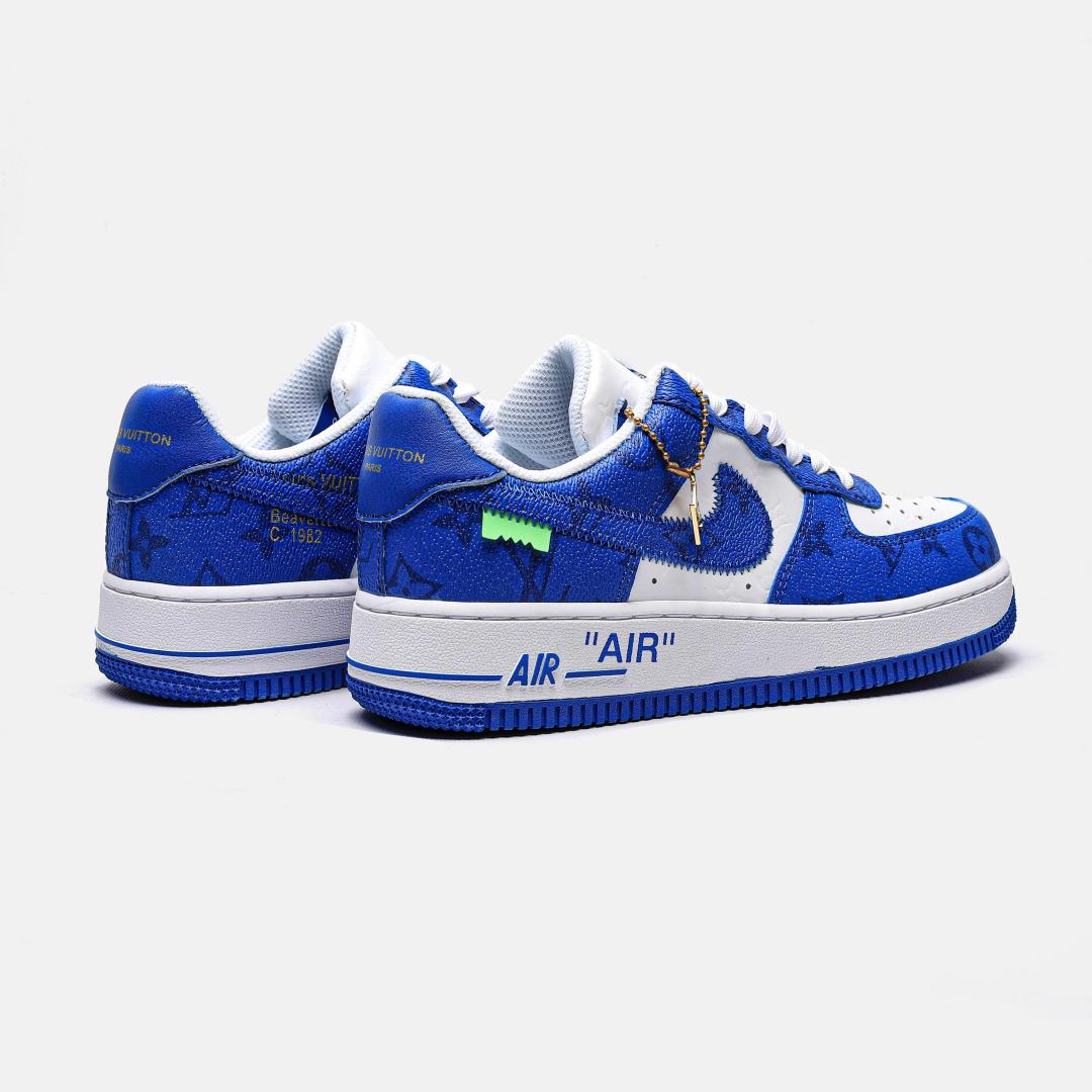 Louis Vuitton X Nike Air Force 1 Low Blue