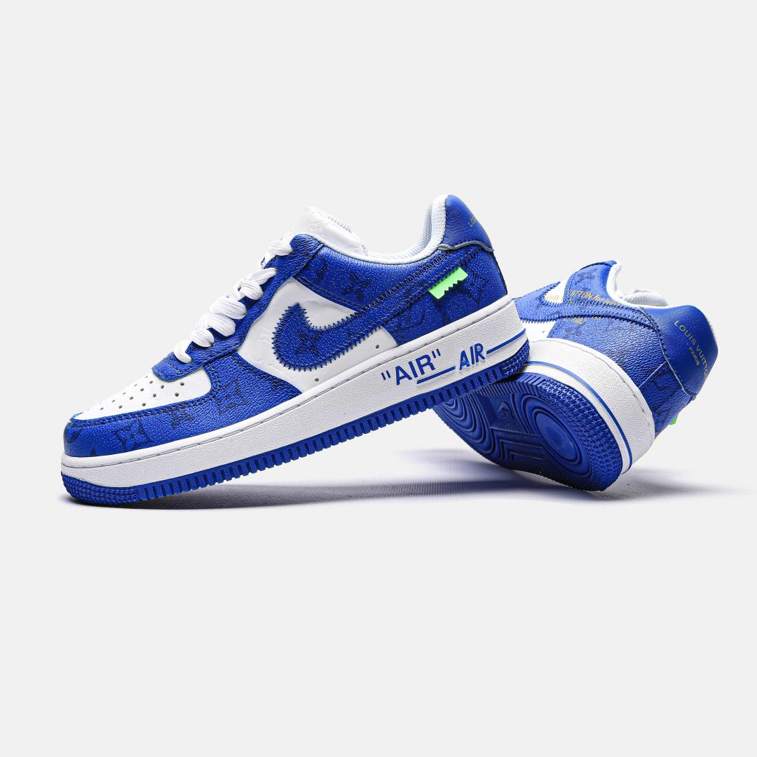 Louis Vuitton X Nike Air Force 1 Low Blue