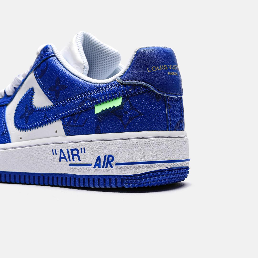 Louis Vuitton X Nike Air Force 1 Low Blue