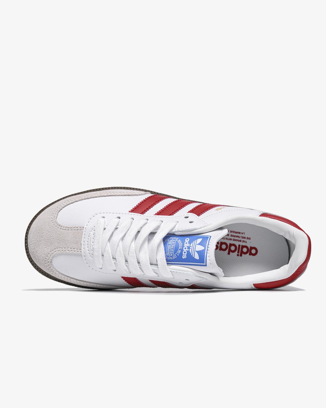 Adidas Samba OG White Scarlet'