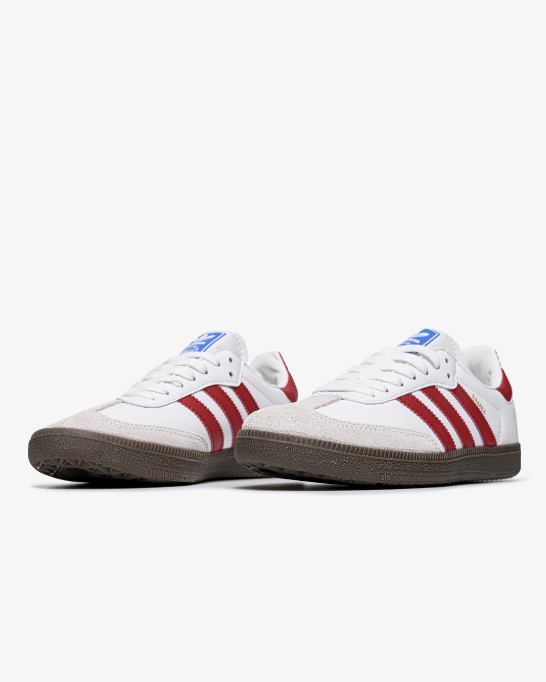 Adidas Samba OG White Scarlet'