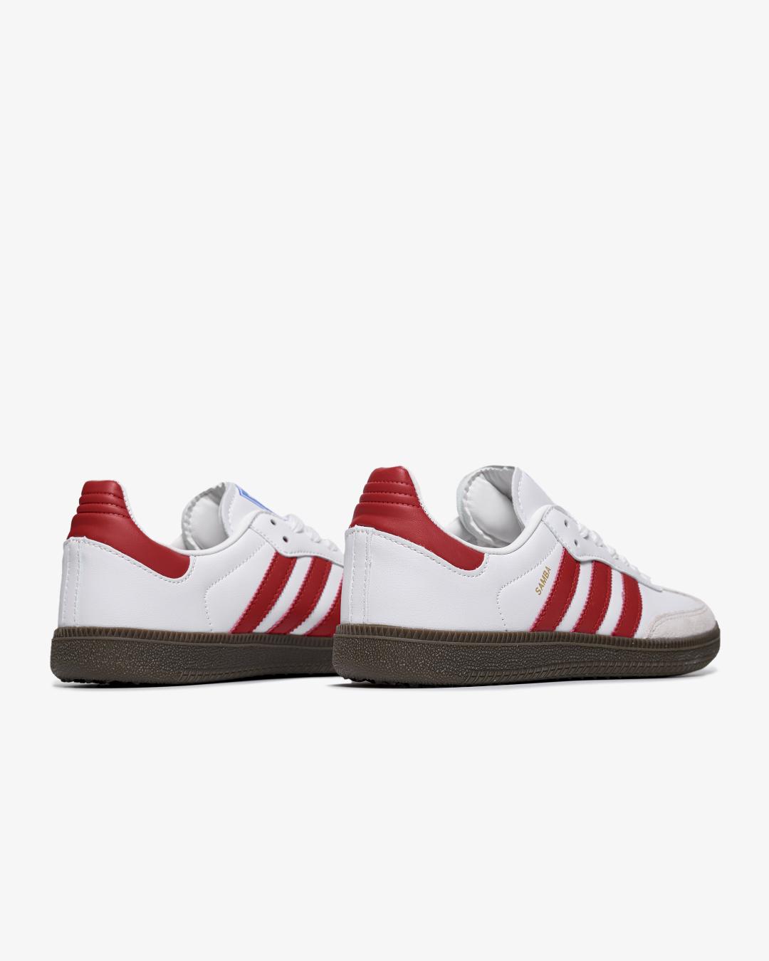 Adidas Samba OG White Scarlet'
