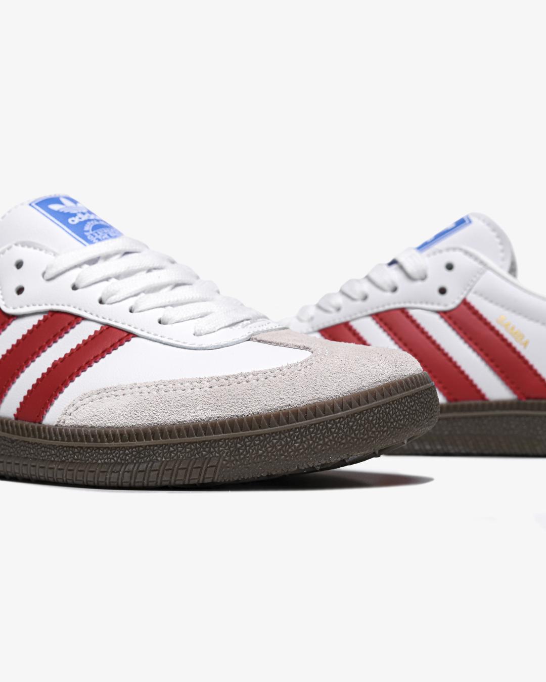 Adidas Samba OG White Scarlet'