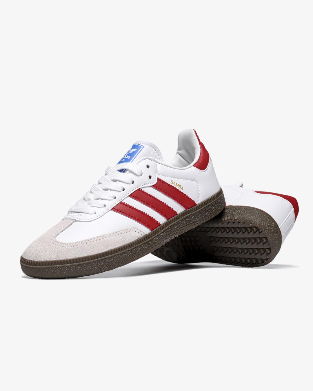 Adidas Samba OG White Scarlet'